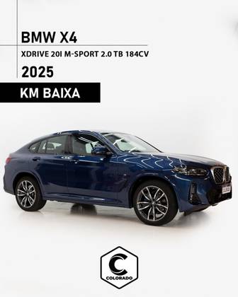 BMW X4 2.0 16V GASOLINA XDRIVE20I M SPORT STEPTRONIC